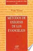 libro Métodos De Exégesis De Los Evangelios